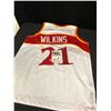 Image 3 : DOMINIQUE WILKINS SIGNED HAWKS PRO STYLE JERSEY (SPORTS INTEGRITY COA)