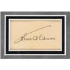 Image 2 : Thomas Edison Authentic Signed & Framed 1.75x2.75 Cut Signature BAS LOA