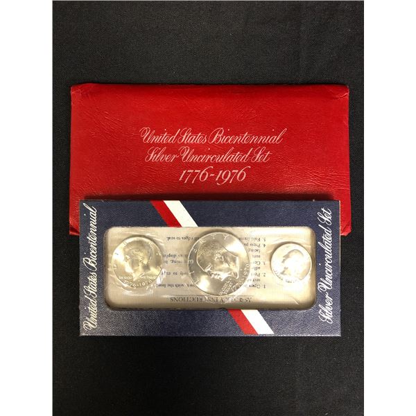 UNITED STATES BICENTENNIAL SILVER UNCIRCULATED COIN SET (1776-1976)