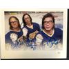 Image 1 : SLAPSHOT LEGENDS THE HANSON BROTHERS SIGNED 8 X 10 ( JSA)