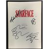 Image 1 : SCARFACE CAST SIGNED MOVIE SCRIPT COVER ( RA COA)
