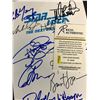 Image 2 : STAR TREK CAST SIGNED MOVIE SCRIPT COVER ( RA COA)