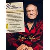 Image 2 : HUGH HEFNER SIGNED 8 X 10 ( REAL AUTHENTICS COA)