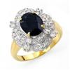 Image 1 : CERTIFIED 3.10ctw SAPPHIRE & DIAMOND RING 14KT GOLD