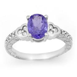 ACA CERTIFIED 2.42ctw TANZANITE & DIAMOND RING 14K GOLD