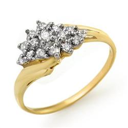 OVERSTOCK CERTIFIED 0.25 ctw  DIAMOND RING YELLOW GOLD