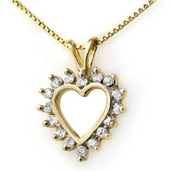 ACA CERTIFIED 1.0ctw DIAMOND PENDANT 14KT YELLOW GOLD
