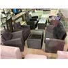 Image 2 : 4 PIECE BLACK WICKER PATIO SET