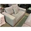 Image 2 : 2 PERSON SOFA WITH THROW PILLOW