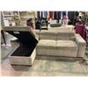 Image 3 : SECTIONAL SOFA WITH ADJUSTABLE HEAD REST, STORAGE & PULL OUT FEATURE (SLIGHT CONDITION ISSUES)