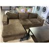 Image 2 : BROWN CORDUROY SECTIONAL SOFA