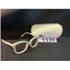 Image 2 : NEW WITH CASE WHITE FRAME BALENCIAGA GLASSES
