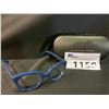 Image 2 : NEW WITH CASE BLUE FRAME BALENCIAGA GLASSES