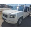 Image 1 : 2008 HONDA RIDGELINE 4WD, 4DR CREW CAB, WHITE, GAS, AUTOMATIC, VIN#2HJYK16428H000369, 64,223KMS,