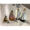 Image 1 : 3 ROYAL DOULTON FIGURES (ROSE, BEDTIME, DARLING) & 1 GERMAN FIGURINE