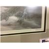 Image 3 : FRAMED MOUNTAIN LION PRINT TITLED "INTERRUPTED PLAY" LEP 12/450 SIGNED BY DJEMINIE