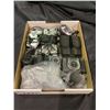 Image 1 : TRAY OF ASSORTED CAMERAS AND SET DEC ITEMS