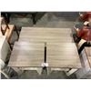 Image 1 : COFFEE TABLE(47.5 X 23.5") SET WITH 2 SIDE TABLES (22 X 20")