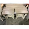 Image 2 : COFFEE TABLE(47.5 X 23.5") SET WITH 2 SIDE TABLES (22 X 20")