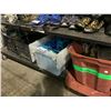 Image 1 : ASSORTED AIR HOSE, CASTER WHEELS, HIGH SECURITY DISPOSABLE RESTRAINTS AND MORE
