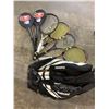 Image 1 : SPORTS BAG WITH ASSORTED RACKETS AND CONTENTS