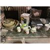 Image 2 : SHELF LOT OF ASSORTED DISHWARE