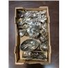 Image 2 : BOX OF ASSORTED SILVER TONE CUTLERY AND DISHWARE