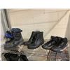 Image 2 : RACK OF ASSORTED SHOES, WORKBOOTS, SAFETY GEAR, WELDING HELMETS AND MORE