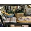 Image 2 : ASSORTED HOME DECOR, DISHWARE AND 2 BOXES OF GARMENT BAGS