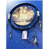 Image 1 : LARGE DREAM CATCHER WITH CANVAS WOLF PAINTING IN CENTER