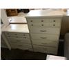 Image 1 : 3 DRAWER DRESSER 32" X 30" X 16.5" AND 5 DRAWER HIGHBOY DRESSER 46" X 28" X 16.5"