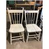 Image 1 : ANTIQUE SPINDLE BACK CHAIR SET SHABBY CHIC