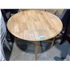 Image 1 : DROP LEAF ROUND DINING TABLE APPROX 42"