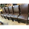 Image 1 : SET OF 5 MATCHING DINING CHAIRS