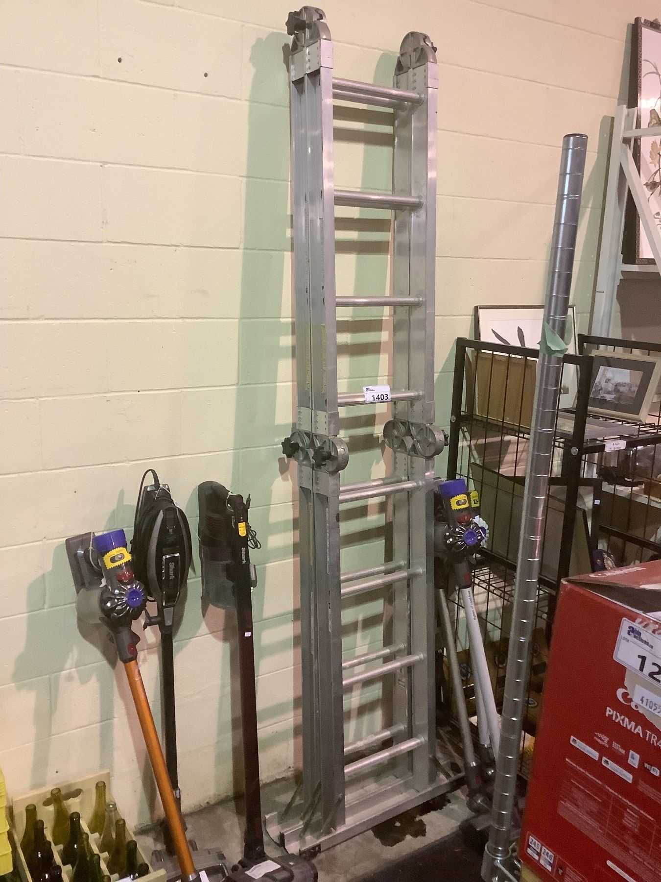 FEATHERLITE MULTI POSITION LADDER; STRAIGHT, OFFSET, WORKBENCH AND MORE