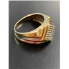 Image 2 : MENS 10KT YELLOW GOLD DIAMOND RING