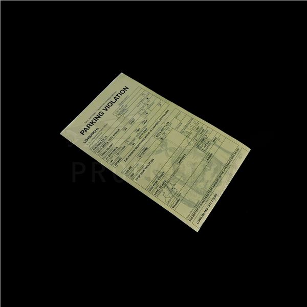 Once Upon a Time - Cruella De Vil Parking Ticket Prop (1346)