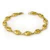 Image 1 : CERTIFIED 5.05ctw CITRINE TENNIS BRACELET YELLOW GOLD
