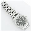 Image 6 : Rolex Mens Stainless Steel Black String Diamond 36MM Oyster Perpetual Datejust