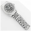 Image 7 : Rolex Mens Stainless Steel Black String Diamond 36MM Oyster Perpetual Datejust
