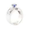Image 4 : 2.04 ctw Sapphire And Diamond Ring - 14KT White Gold