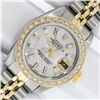Image 1 : Ladies Datejust 26 YG/SS MOP Baguette Diamond Dial Oyster Perpetual