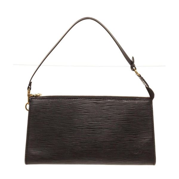 Louis Vuitton Black Epi Leather Pochette Shoulder Bag