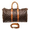 Image 1 : Louis Vuitton Brown Monogram Keepall 45cm Travel Bag