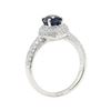 Image 4 : 1.94 ctw Sapphire and Diamond Ring - 18KT White Gold