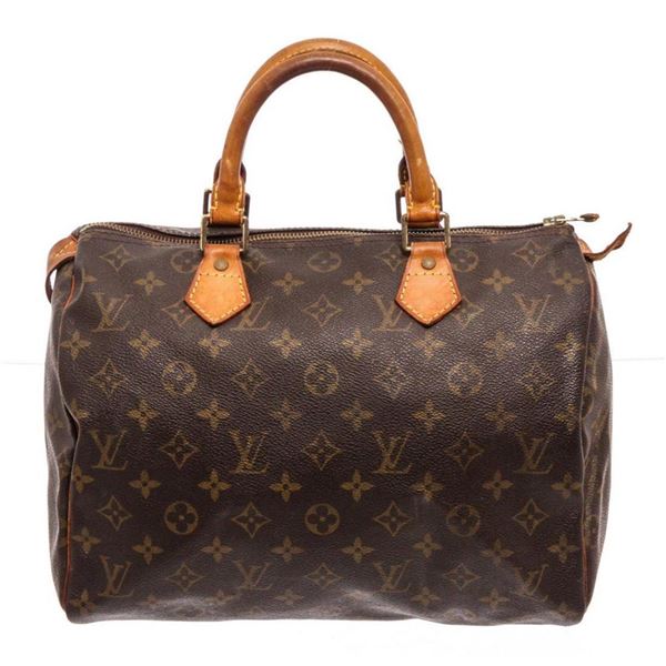 Louis Vuitton Brown Monogram Canvas Speedy 30cm Satchel Bag