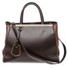 Image 1 : Fendi Brown Leather Large 2Jours Tote Bag