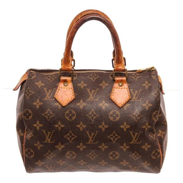 Louis Vuitton Brown Monogram Speedy 25cm Satchel Bag