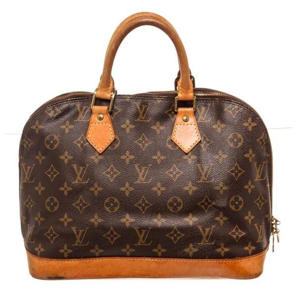 Louis Vuitton Brown Alma PM Satchel