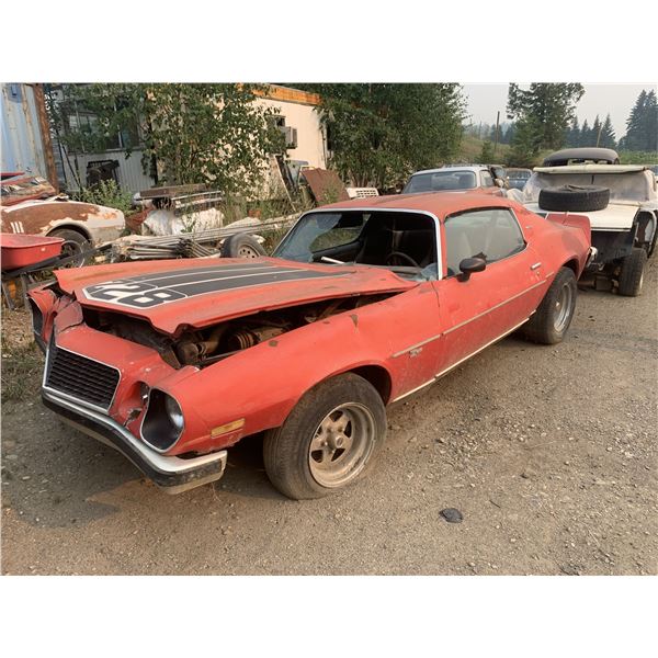 1974 Camaro Z28 parts car, damage to front end, complete car, factory